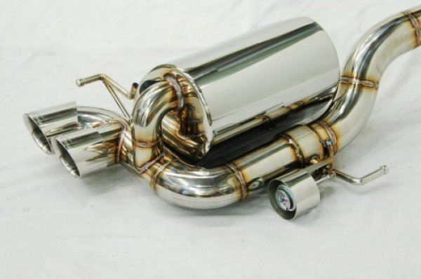 Photo3: 147GTA Stainless Billet floating curl tail ＆sand blast “Ksg” logo mark with Cat-back F1 Sound Valvetronic Exhaust System