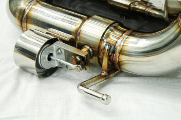 Photo4: 147GTA Stainless Billet floating curl tail ＆sand blast “Ksg” logo mark with Cat-back F1 Sound Valvetronic Exhaust System