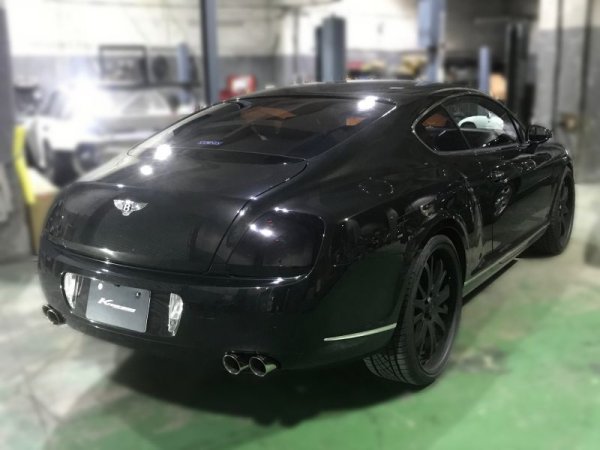 Photo4: [Bentley Continental GT  Exhaust Muffler] Stainless floating curl tail ＆ sand blast “Ksg” logo mark with First Cat-back F1 Sound Valvetronic Exhaust System Inner Wolf Ver.