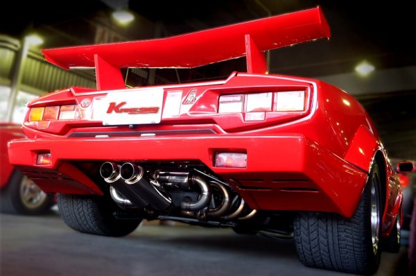 Photo1: [Lamborghini Countach Anv Exhaust Muffler] F1 Sound Valvetronic Exhaust System