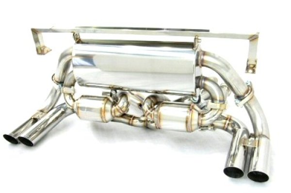 Photo3: [Ferrari 512 Exhaust Muffler] Headers-Back Bypass & Hi-Flow Cat-Back F1 Sound Valvetronic Exhaust System (For U.S Model) [Stainless tail]