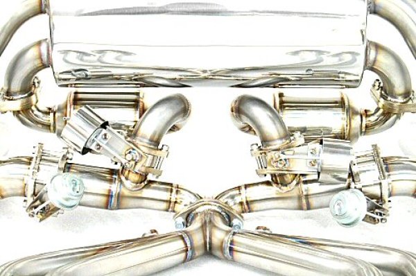 Photo2: [Ferrari 512 Exhaust Muffler] Headers-Back Bypass & Hi-Flow Cat-Back F1 Sound Valvetronic Exhaust System (For U.S Model) [Stainless tail]