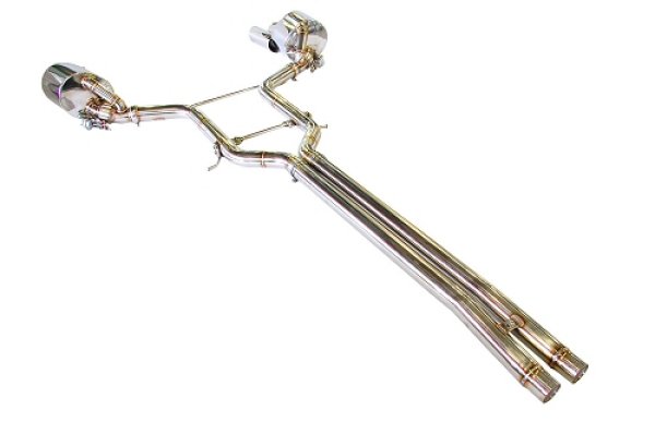 Photo3: [Porsche Panamera Exhaust Muffler] Panamera Titanium floating curl tail ＆sand blast “Ksg” logo mark with Cat-back F1sound Valvetronic exhaust system