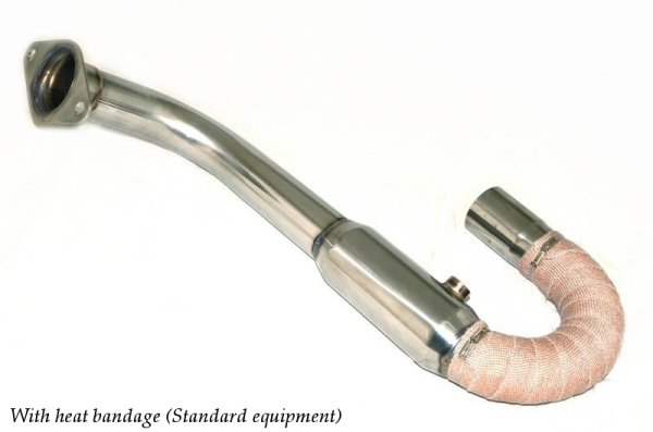 Photo1: [Lotus Exige Exhaust Muffler] Stainless Cat-Bypass Pipe (1)