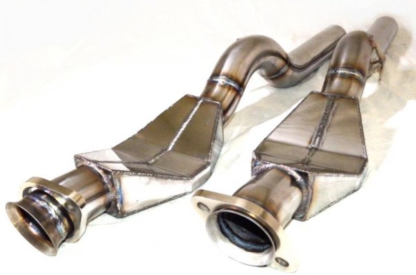 Photo1: [Maserati Coupe/Spyder Exhaust Muffler] Stainless Cat-Bypass Pipe (1)
